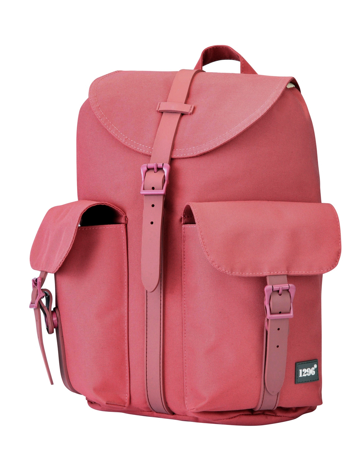 blnbag U5 - Handtaschen-Rucksack Tagesrucksack für Frauen mit Tabletfach, 23 cm, 12 L, Korallrot