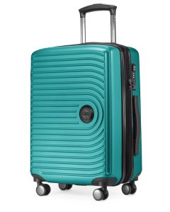Hauptstadtkoffer hand luggage suitcase in turquoise with telescopic handle and TSA combination lock