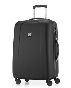 Hauptstadtkoffer Wedding medium-sized suitcase in black with telescopic handle and side TSA combination lock