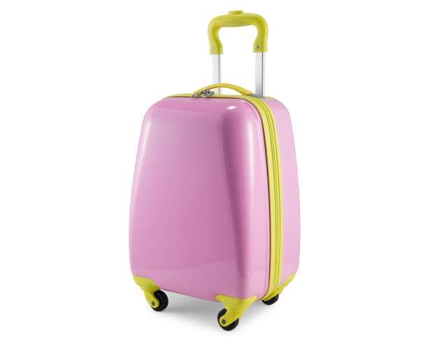 For Kids Kids luggage Racing Car, Glossy, Hard shell, Yellow, 49