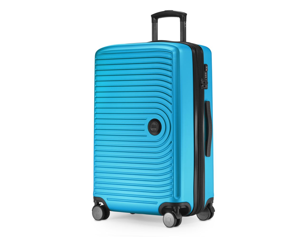 matt, Liter Koffer - MITTE TSA, Mittelgroßer 88 68 Cyanblau cm, Hartschale