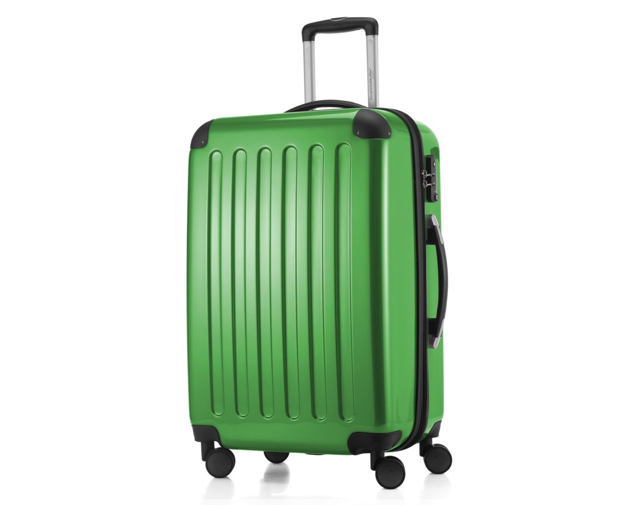Alex - Hard-side Luggage Green 74 TSA, 65 Liter cm, Glossy