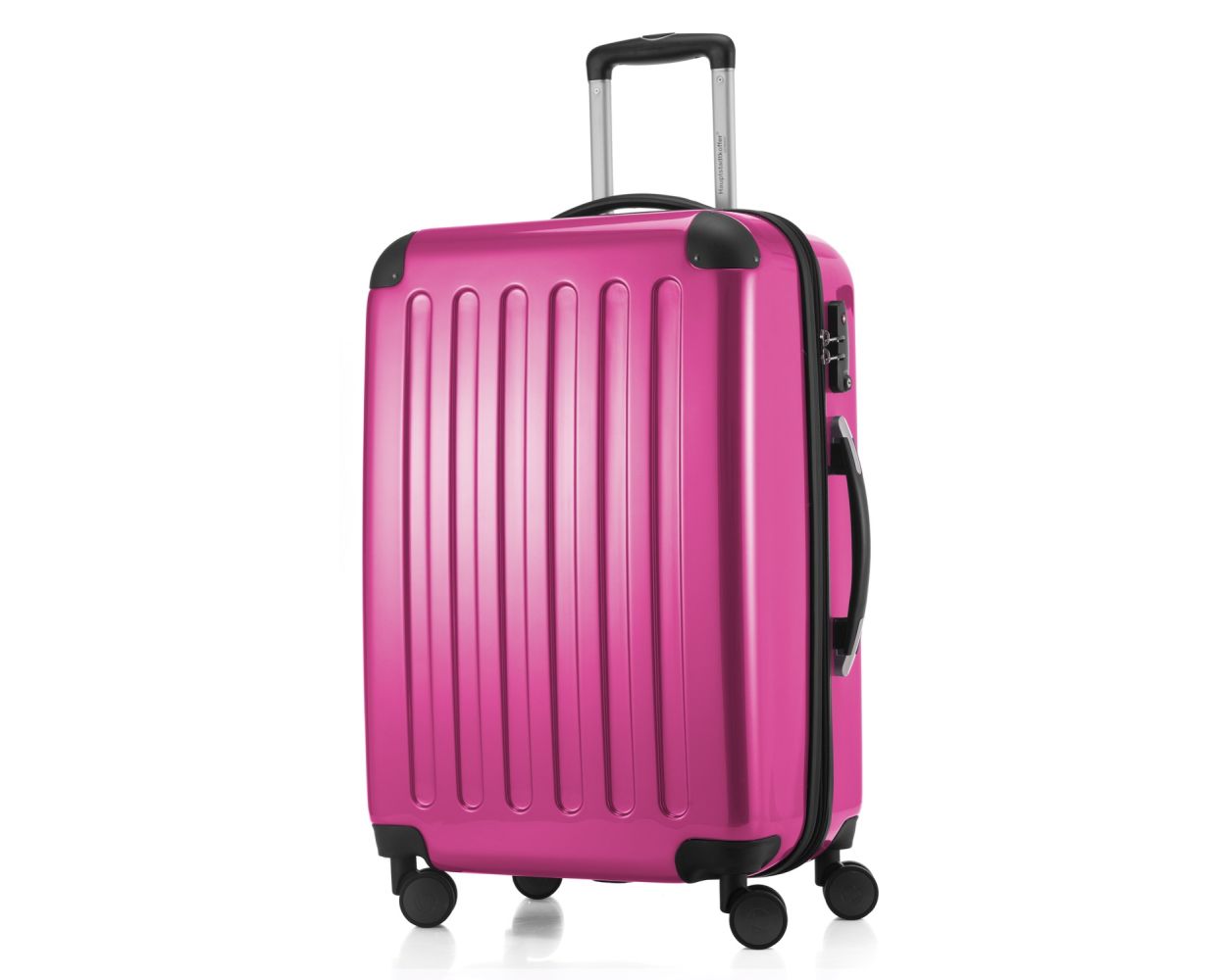 Alex - Hard-side Luggage Magenta Glossy, TSA, 65 cm, 74 Liter