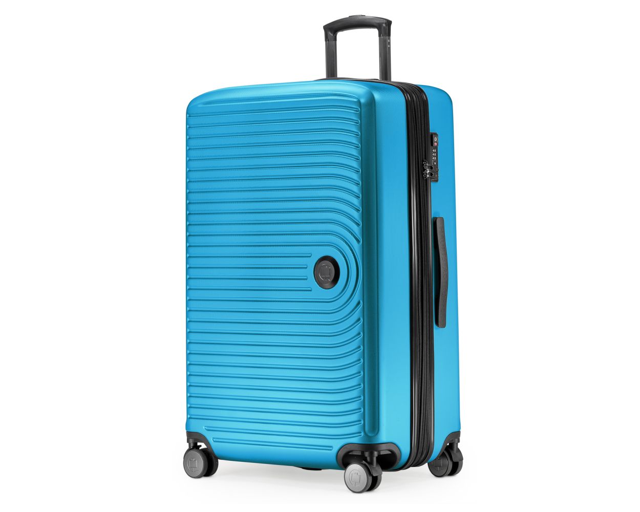 MITTE - Großer Koffer Hartschale 127 TSA, Liter 77 Cyanblau matt, cm