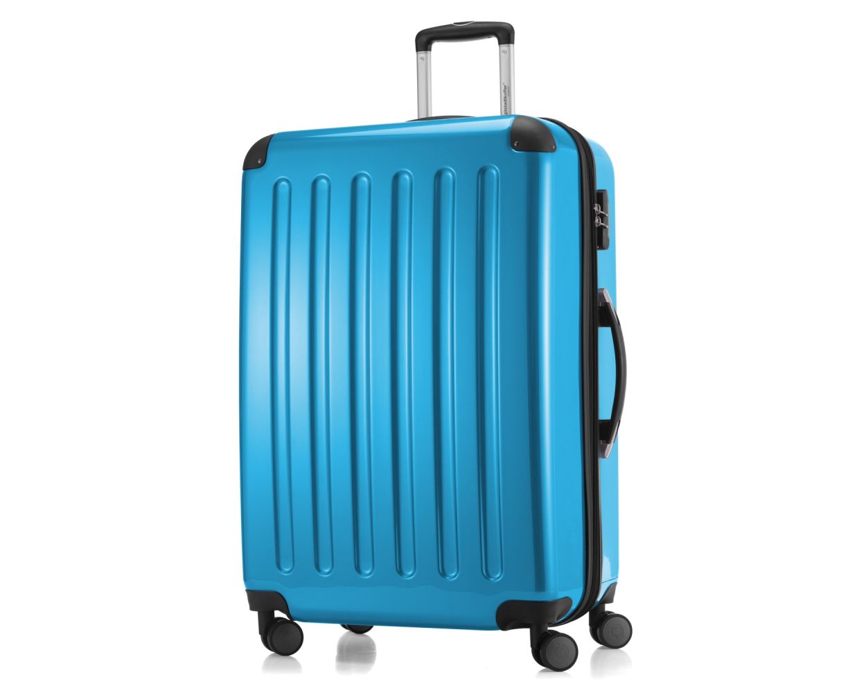 renderen Wissen Bekwaam Alex - Hard-side Luggage Cyanblue Glossy, 75 cm, 119 Liter