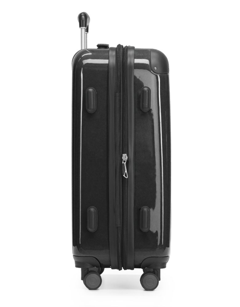 Alex Hard-Side Hand Luggage Black Glossy | Hauptstadtkoffer
