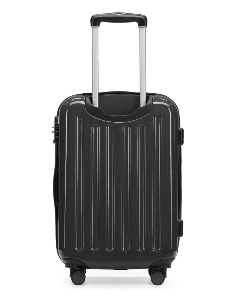Alex Hard-Side Hand Luggage Black Glossy | Hauptstadtkoffer