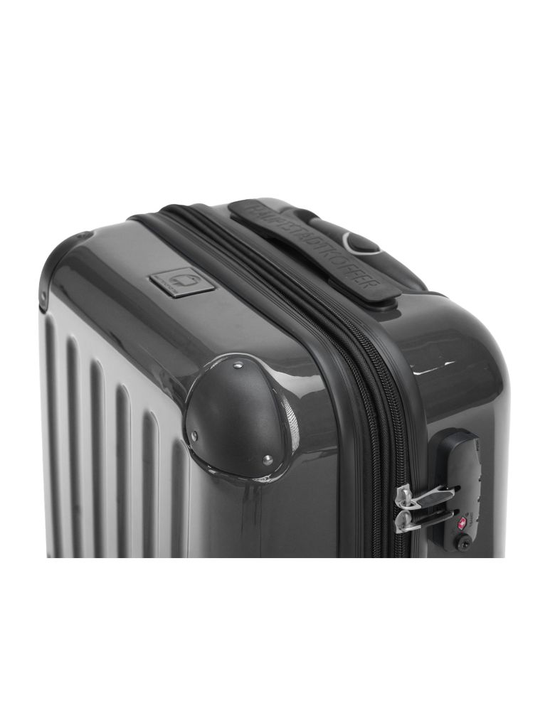 Alex Hard-Side Hand Luggage Black Glossy | Hauptstadtkoffer