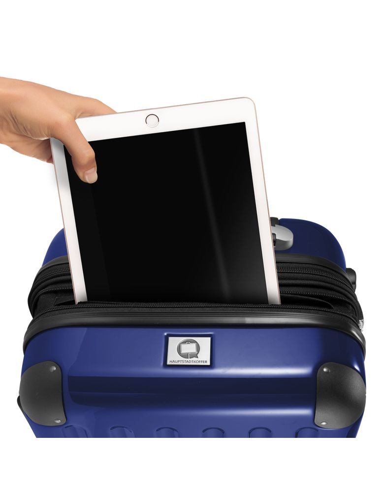 Alex – Hand Laggage laptop compartment , dark blue glossy