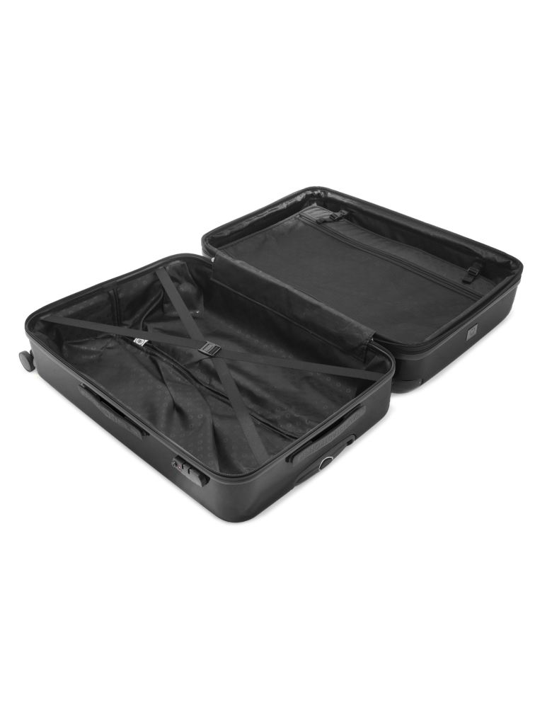 Alex - Hard-side Luggage Black Glossy, TSA, 65 cm, 74 Liter