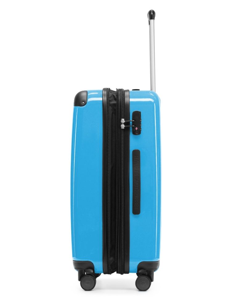 Alex Hard-Side Luggage Cyan Blue Glossy, 65 cm | Hauptstadtkoffer