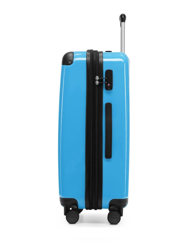 Alex Hard-Side Luggage Cyan Blue Glossy, 65 cm | Hauptstadtkoffer