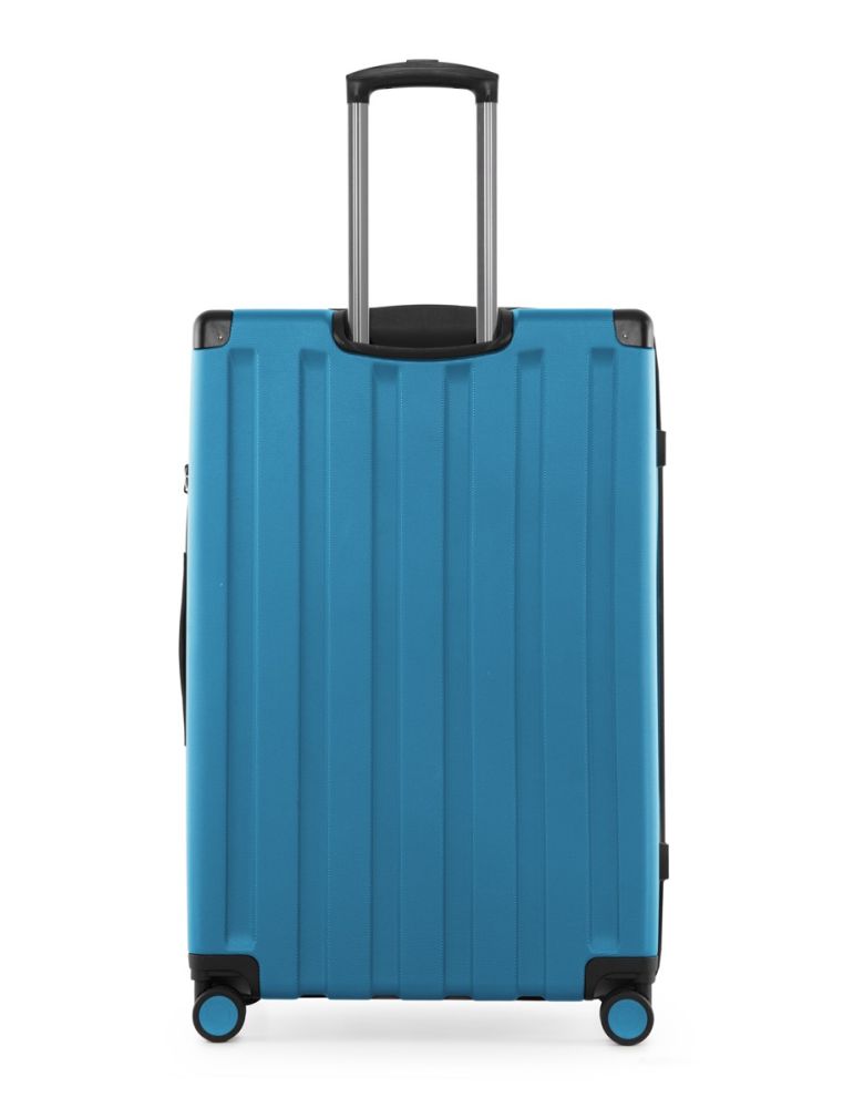 Q-Damm Hard-Side Large Suitcase Cyan Blue Matt | Hauptstadtkoffer