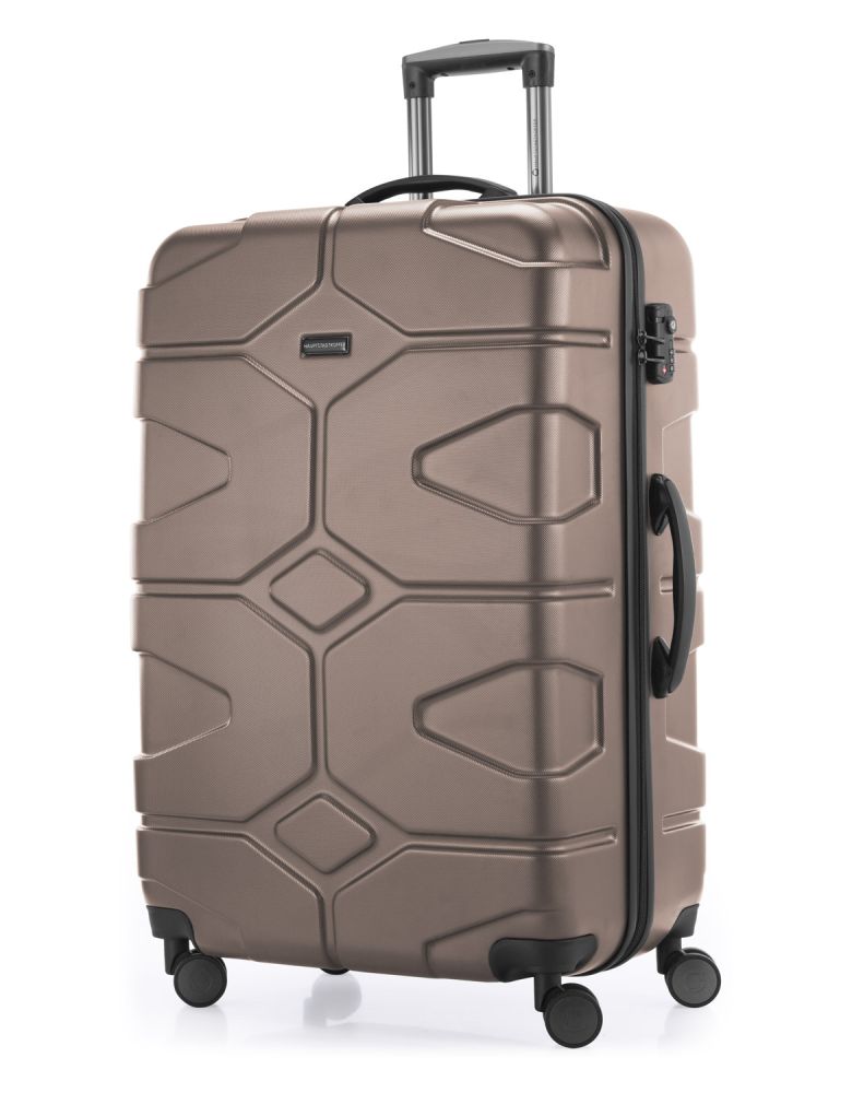 Hauptstadtkoffer X-Kölln valigia grande in Oro con quattro ruote e lucchetto a combinazione