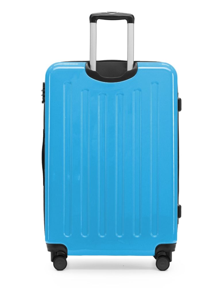 Alex Luggage Cyan Blue Glossy, 75 cm, TSA | Hauptstadtkoffer