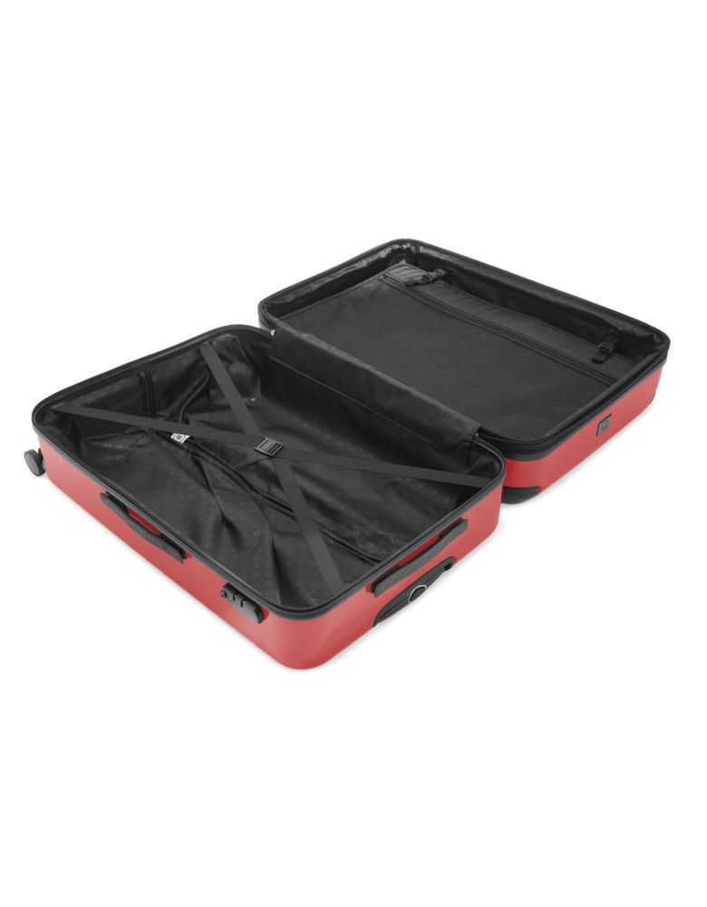 Alex Hard-Side Luggage Red Glossy, 75 cm | Hauptstadtkoffer