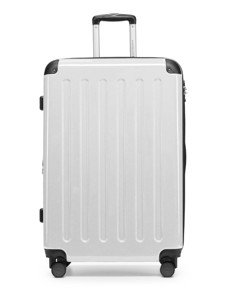 Alex Luggage White Glossy, 75 cm, TSA | Hauptstadtkoffer