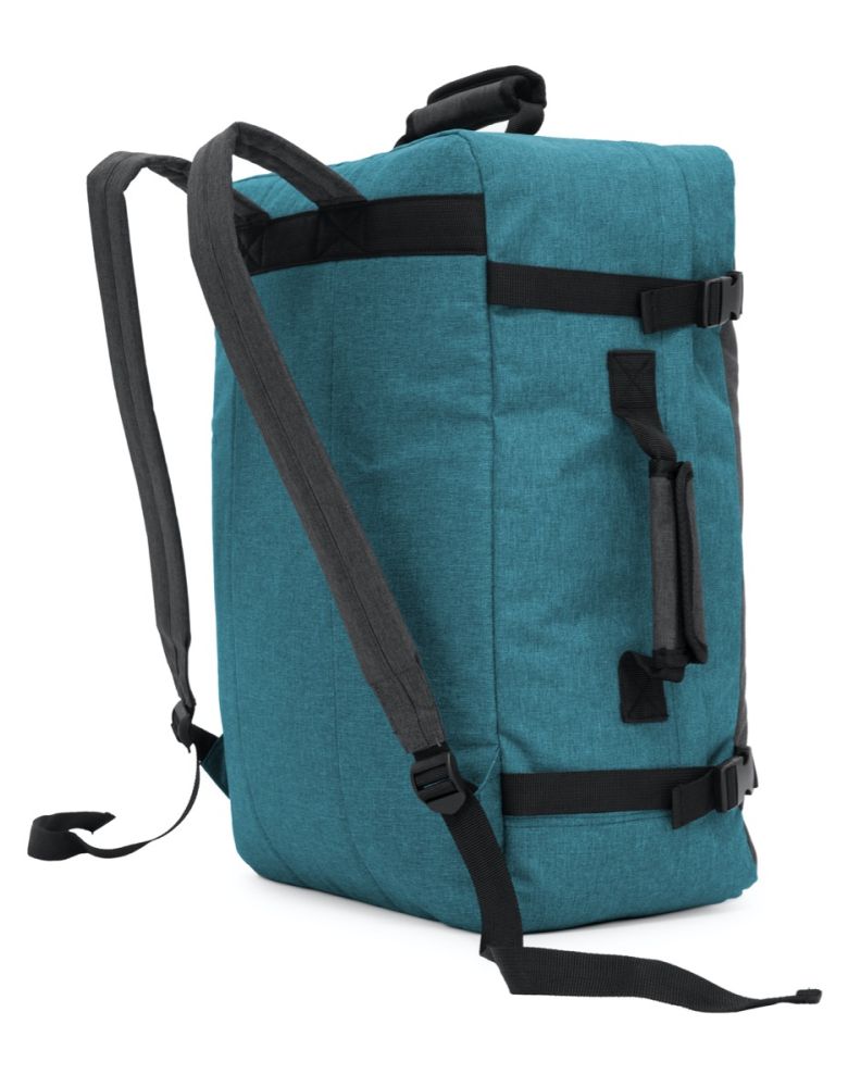 BLNBAG M3 bagage à main sac à dos en Vert eau avec poignée et sangles de compression latérales