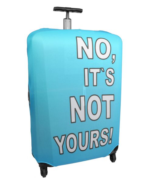 Kofferüberzug - 57 - 65 cm - Detail - Titelbild - No its not yours - cyanblau