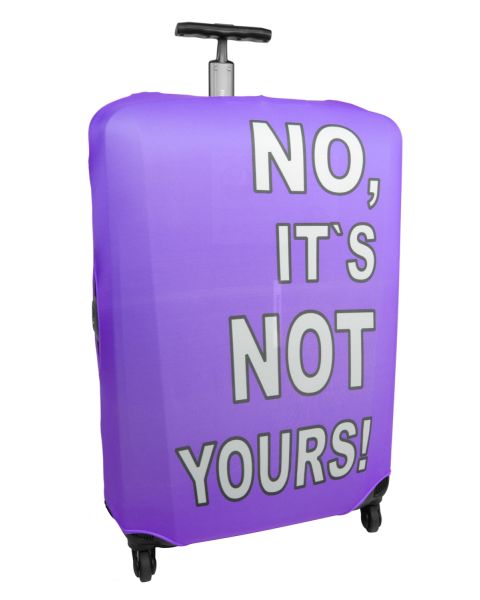 Kofferüberzug - 57 - 65 cm - Detail - Titelbild - No its not yours - lila