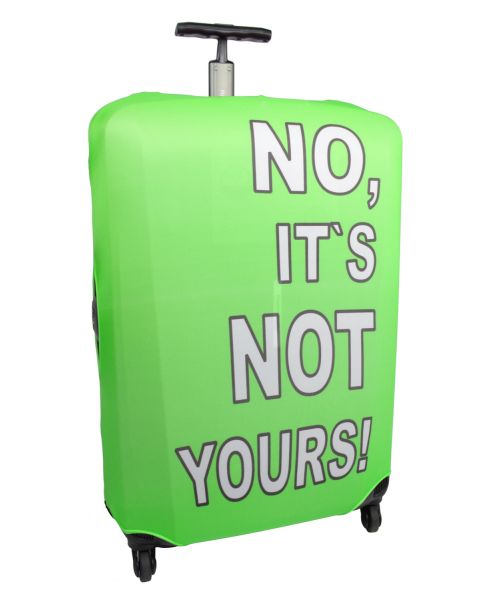 Kofferüberzug - 57 - 65 cm - Detail - Titelbild - No its not yours - grün