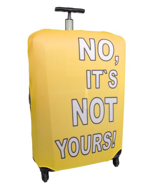 Kofferüberzug - 57 - 65 cm - Detail - Titelbild - No its not yours - gelb
