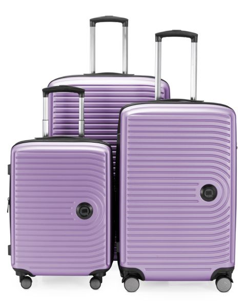 MITTE - 3er Koffer-Set Hartschale Flieder matt, TSA,  (55cm, 68cm & 77cm), 271 Liter