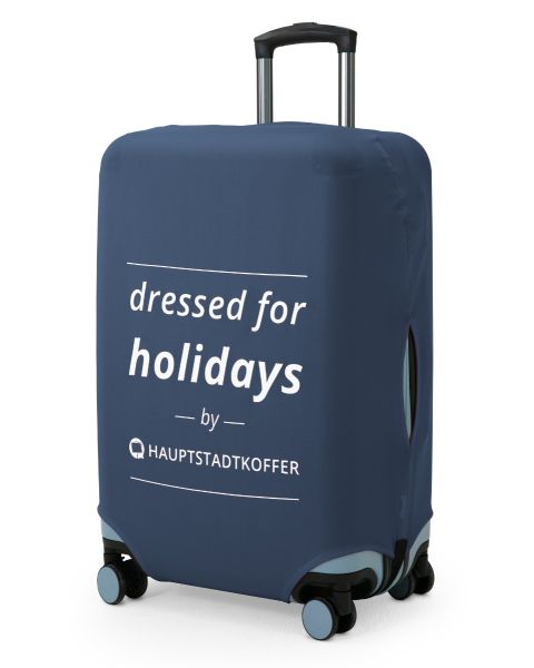 Kofferüberzug Größe L für große Koffer (66-75 cm), Kofferhülle für große Koffer (66-75 cm), Kofferschutzhülle, Gepäckabdeckung, Luggage Cover, Darkblue