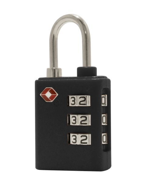 TSA Zahlenschloss - Vorhängeschloss Schwarz