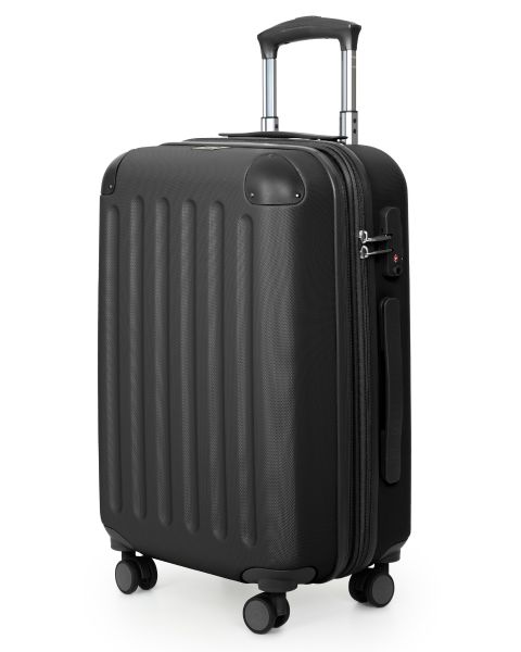 Spree - Handgepäck Koffer Hartschale Schwarz matt, TSA, 55 cm, 42 Liter