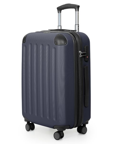 Spree - Handgepäckkoffer mit 4 Rollen Hartschale Dunkelblau (matt), 55cm, 49 Liter ✓ TSA-Schloss