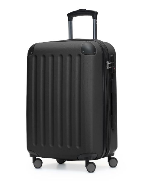 Spree - Handgepäck Koffer Hartschale Schwarz matt, TSA, 55 cm, 42 Liter