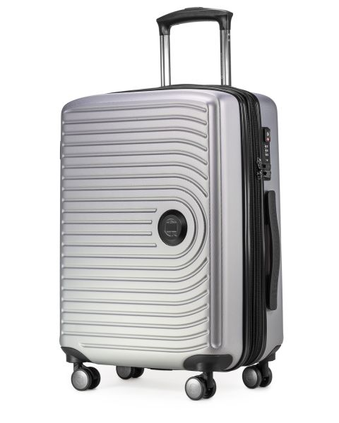 Mitte - Handgepäck Hartschalenkoffer - Titelbild - Silber - 55cm, 55 Liter