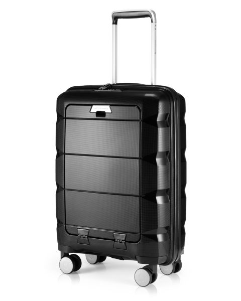 Britz - Handgepäck Hartschalenkoffer Trolley, TSA, 55 cm, 34 Liter Schwarz