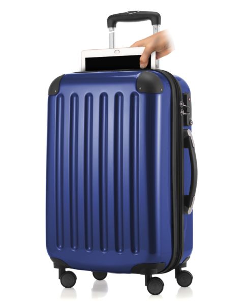 Alex - Handgepäck mit Laptopfach Hartschale Dunkelblau  glänzend, TSA, 55 cm, 42 Liter