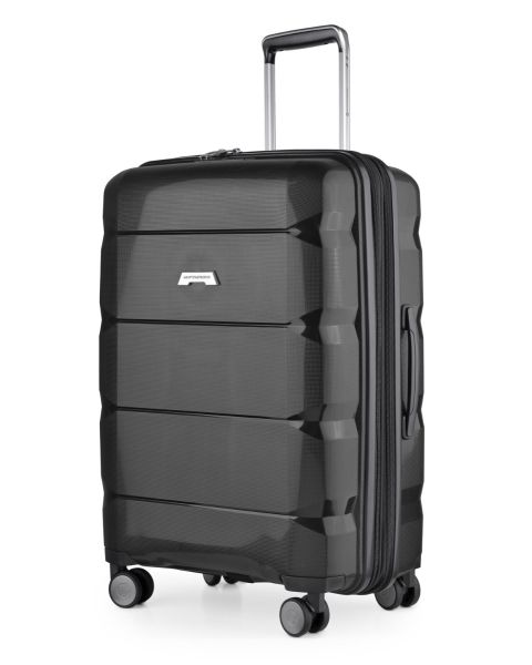 Leichter PP Reisekoffer Britz Hartschale Schwarz