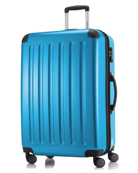 Alex - 119 Liter - Hartschalenkoffer - Detail - Titelbild Cyanblau