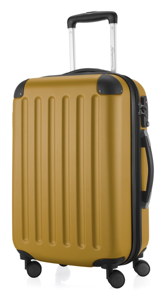 Spree – Handgepäck Koffer, Hartschale Herbstgold matt, TSA, 55 cm, 42 Liter