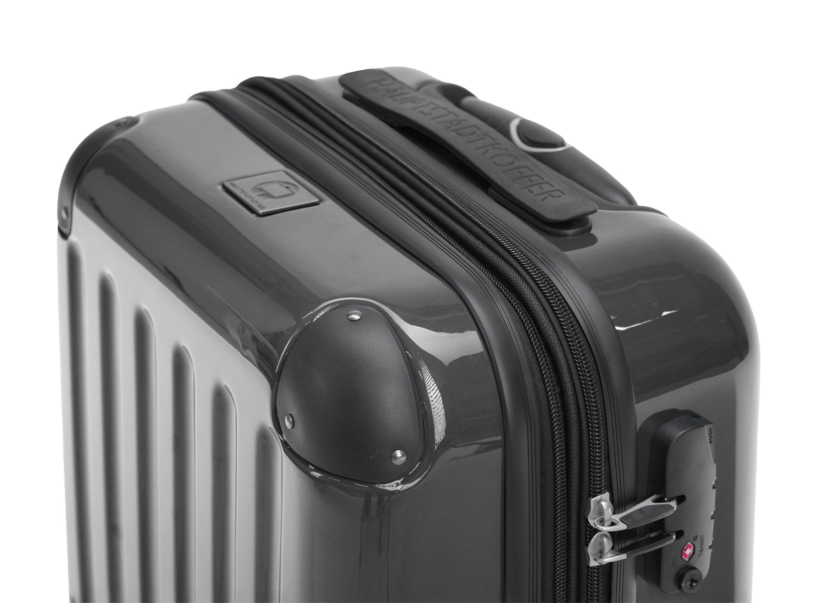 Alex Valise à coque dure, Noir, 65 cm, TSA | Hauptstadtkoffer