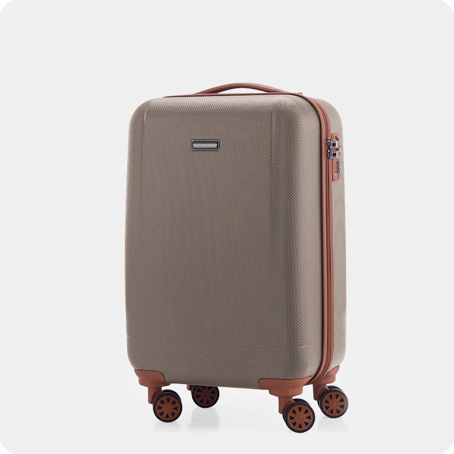 Brauner Hartschalenkoffer der Serie WANNSEE von Hauptstadtkoffer – Link zur Serienseite